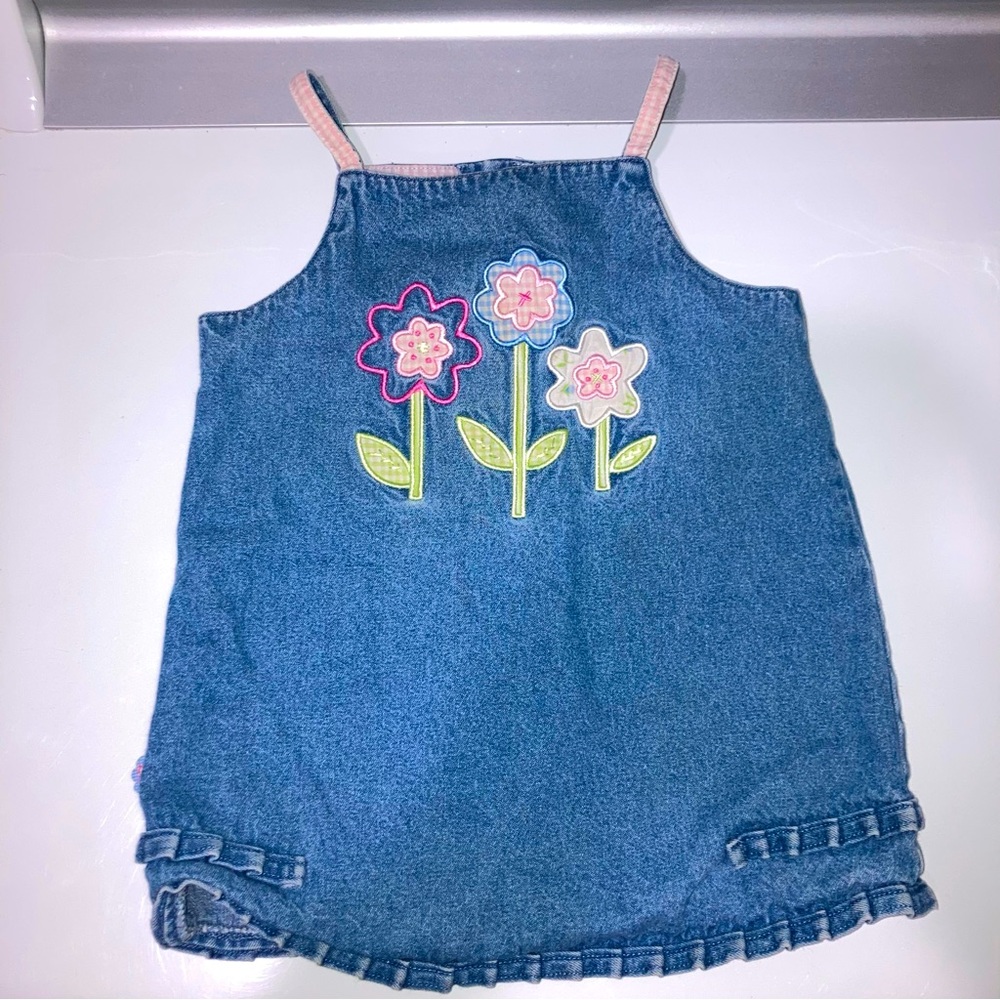 KRU Wrap Cotton Jean dress Infant‎ Size 24 Months